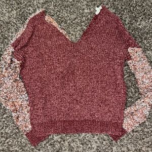 Color block sweater